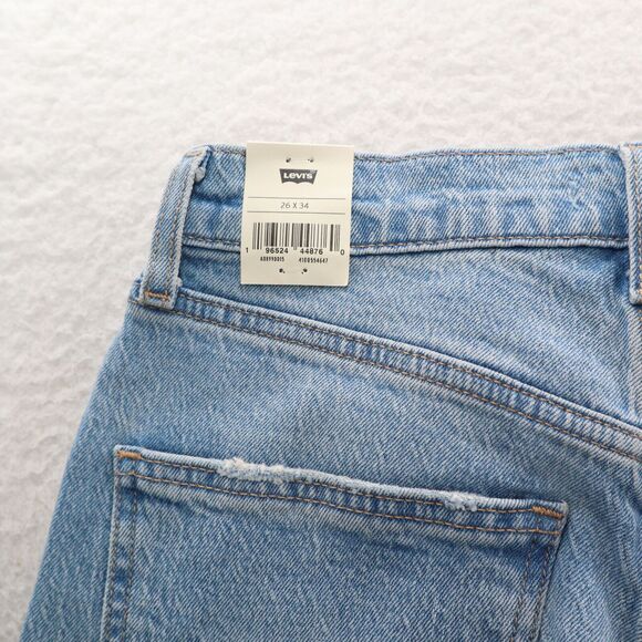Levi's Premium 70's High Flare Jeans Women 26 Light Blue American Grunge Denim - Picture 8 of 14
